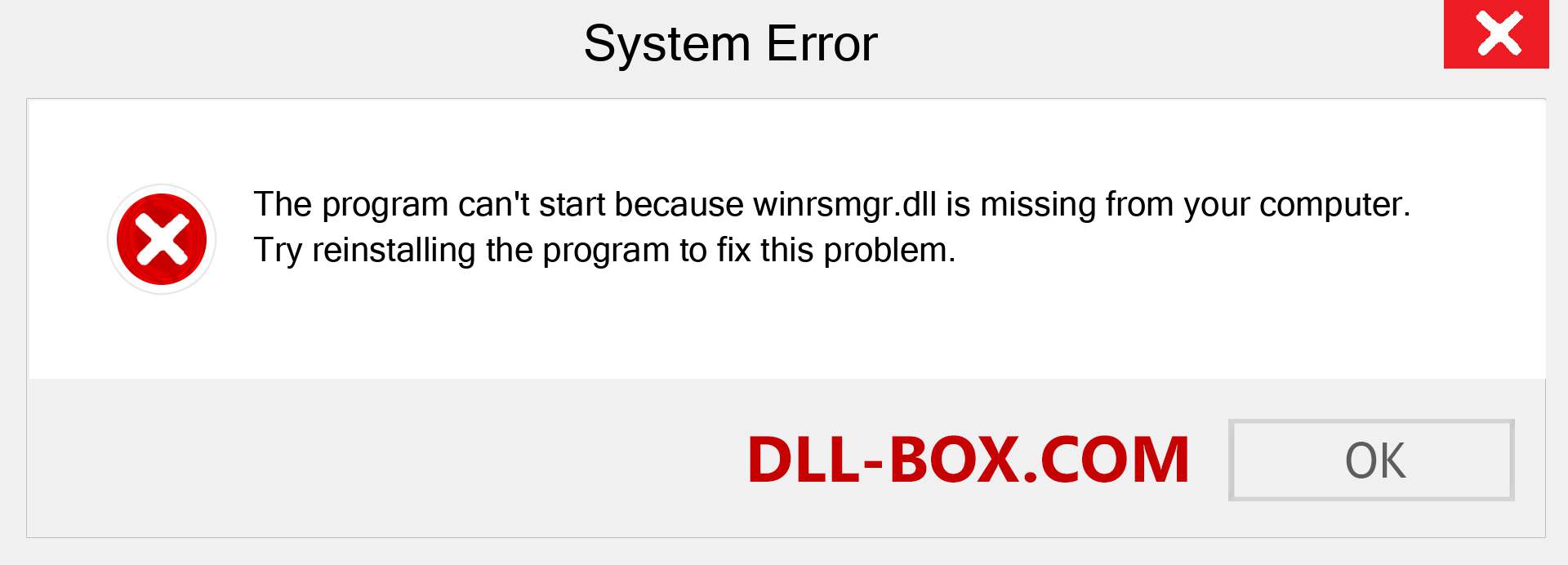  winrsmgr.dll file is missing?. Download for Windows 7, 8, 10 - Fix  winrsmgr dll Missing Error on Windows, photos, images